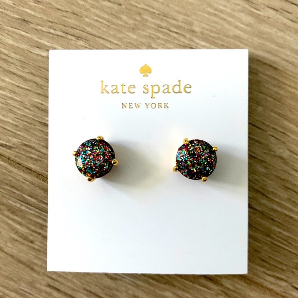 Kate Spade multicolor glitter stud earrings